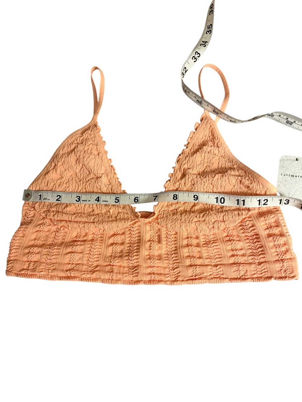 Free People Heirloom Seamless Longline V-Neck Bralette L/XL NEW - Picture 5 of 10
